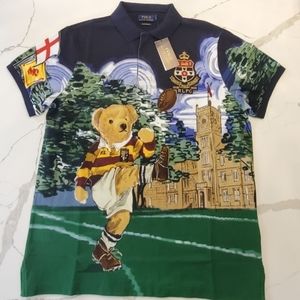 Ralph Lauren Rugby bear polo kicker shirt